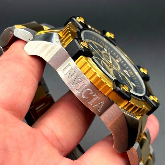 Invicta 0337 Reserve Arsenal Swiss Made Chronograph 56mm Two Tone Men\'s Watch main image 4